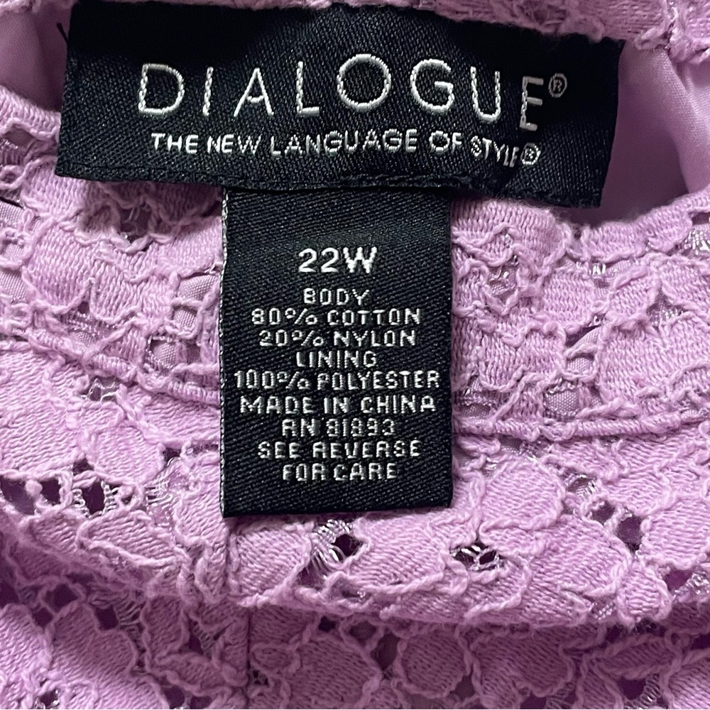 Purple Lace A-Line Midi Skirt - Picture 9 of 11